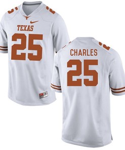 Texas Longhorns White Jamaal Charles Football Jersey