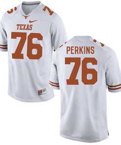 Texas Longhorns White Kent Perkins Football Jersey