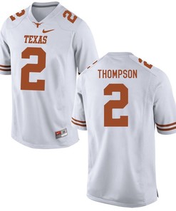 Texas Longhorns White Mykkele Thompson Football Jersey