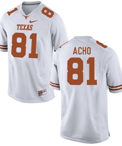 Texas Longhorns White Sam Acho Football Jersey