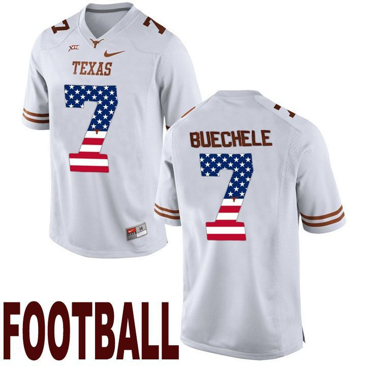 Texas Longhorns White Shane Buechele NCAA Football Limited Jersey