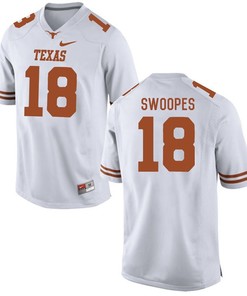 Texas Longhorns White Tyrone Swoopes Football Jersey