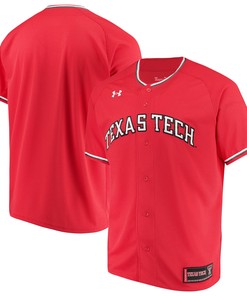 Texas Tech Red Raiders Under Armour Performance Replica Baseball Jersey Red Ncaa