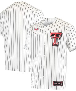 Texas Tech Red Raiders Under Armour Replica Performance Baseball Jersey - White Ncaa