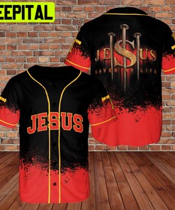 Three Nails Jesus Jesus And Cross Is My Savior 3D BaseBall Jersey Casual Red Style