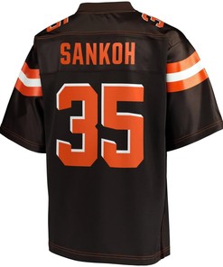 Tigie Sankoh Cleveland Browns Nfl Pro Line Youth Player Jersey - Brown