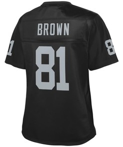 Tim Brown Oakland Raiders Nfl Pro Line Womens Retired Player Jersey - Black