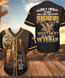 To Die For You Jesus And American Veteran 3d Personalized 3d Baseball Jersey h