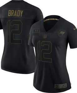 Tom Brady Tampa Bay Buccaneers Womens 2020 Salute To Service Limited Jersey - Black