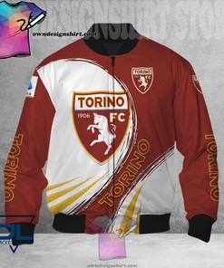 Torino FC White Maroon Yellow Bomber Jacket