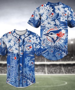 Toronto Blue Jays MLB Baseball Jersey Shirt Flower