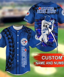 Toronto Blue Jays MLB Personalized Name Number Baseball Jersey Shirt