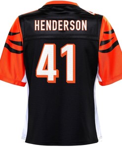 Trayvon Henderson Cincinnati Bengals Nfl Pro Line Womens Player Jersey - Black