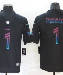 Tua Tagovailoa #1 Nfl 2020 Black Jersey