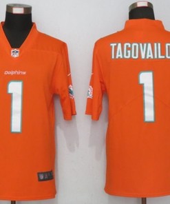 Tua Tagovailoa #1 Nfl 2020 Orange Jersey
