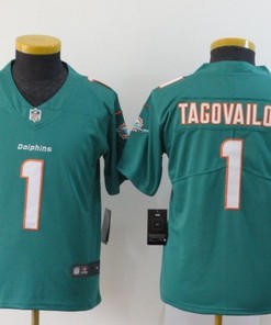 Tua Tagovailoa #1 Nfl 2020 Teal Green Jersey