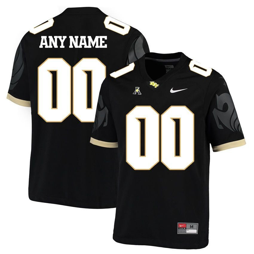 UCF Knights Black Custom College Football Jersey