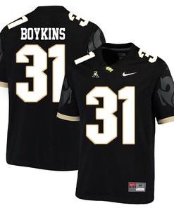 UCF Knights Black Jeremy Boykins College Football Jersey