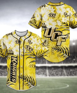 UCF Knights NCAA Baseball Jersey Shirt Flower