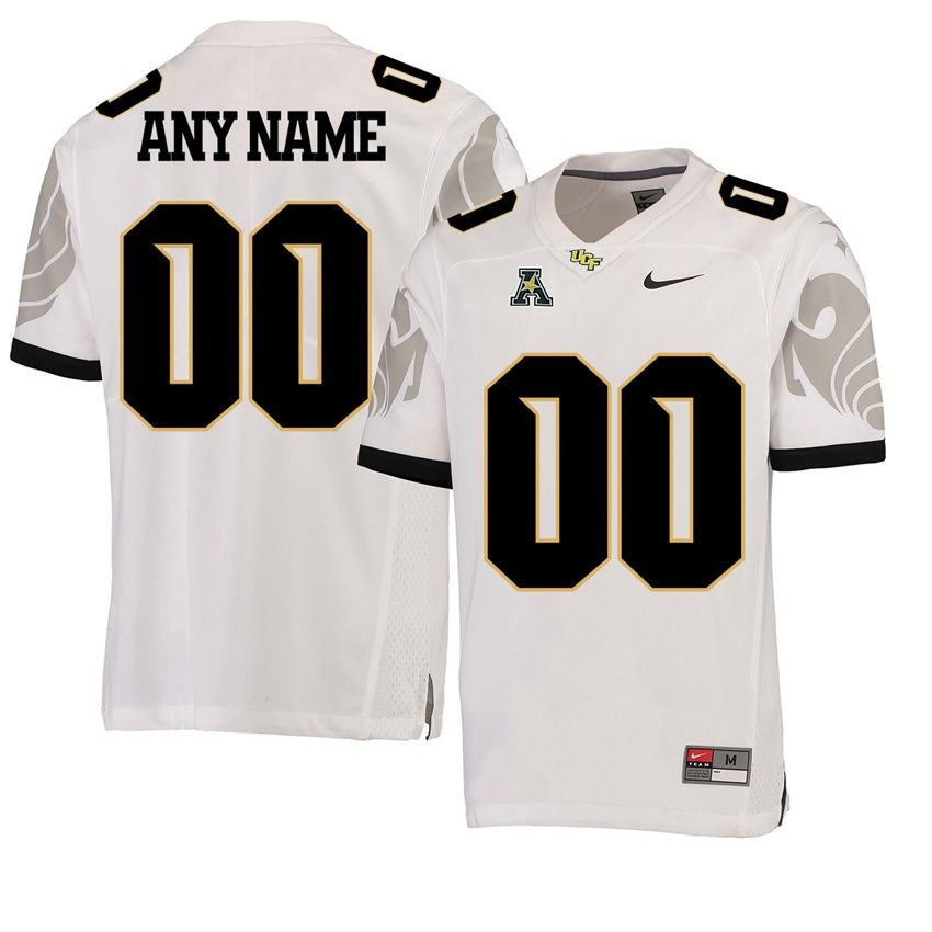 UCF Knights White Custom College Football Jersey