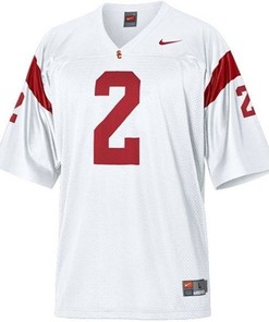 USC Trojans #2 Robert Woods White Football Jersey