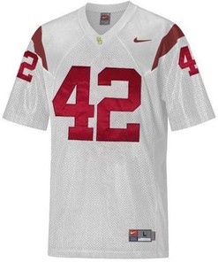 USC Trojans #42 Ronnie Lott White Football Jersey