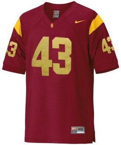 USC Trojans #43 Troy Polamalu Red Football Jersey