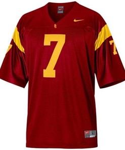 USC Trojans #7 Matt Barkley Red Football Jersey