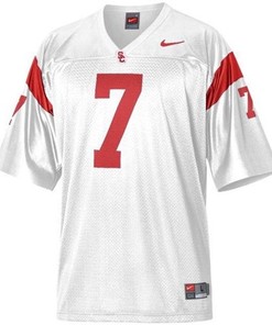 USC Trojans #7 Matt Barkley White Football Jersey