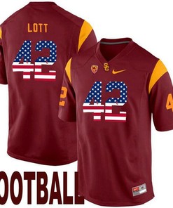 USC Trojans Maroon Ronnie Lott NCAA Football Limited Jersey