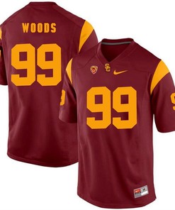 USC Trojans Red Antwaun Woods College Football Jersey