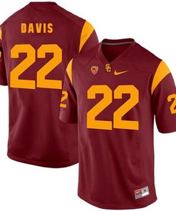USC Trojans Red Justin Davis College Football Jersey