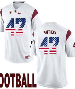 USC Trojans White Clay Matthews NCAA Football Limited Jersey