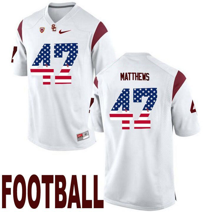 USC Trojans White Clay Matthews NCAA Football Limited Jersey