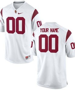 USC Trojans White Customized Football Jersey