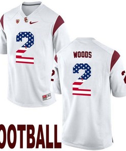 USC Trojans White Robert Woods NCAA Football Limited Jersey