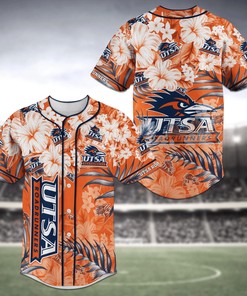 UTSA Roadrunners NCAA Baseball Jersey Shirt Flower