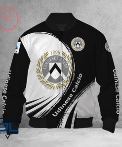 Udinese Calcio Black White Bomber Jacket