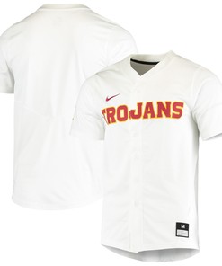 Usc Trojans Vapor Untouchable Elite Replica Full-button Baseball Jersey - White Ncaa