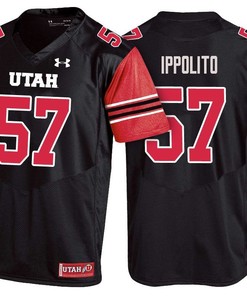 Utah Utes Black Cody Ippolito College Football Jersey