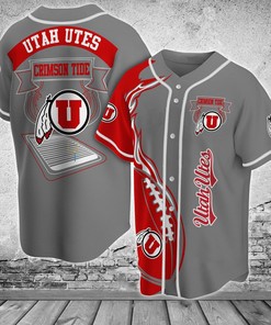 Utah Utes NCAA Baseball Jersey Shirt Classic