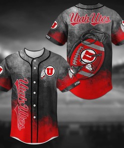 Utah Utes NCAA Baseball Jersey Shirt Grenade