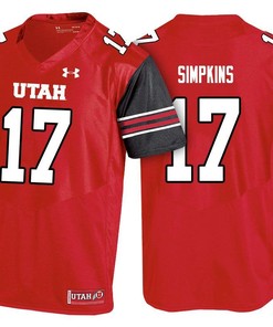Utah Utes Red Demari Simpkins College Football Jersey