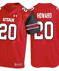 Utah Utes Red Jordan Howard College Football Jersey