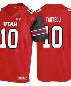 Utah Utes Red Sunia Tauteoli College Football Jersey