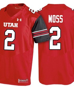 Utah Utes Red Zack Moss College Football Jersey