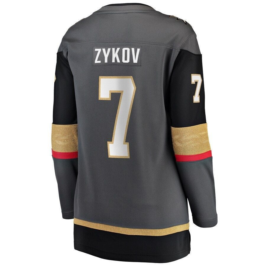 Valentin Zykov Vegas Golden Knights Women's Home Breakaway Player Jersey - Black