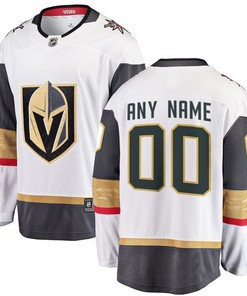 Vegas Golden Knights Away Breakaway Custom Jersey - White