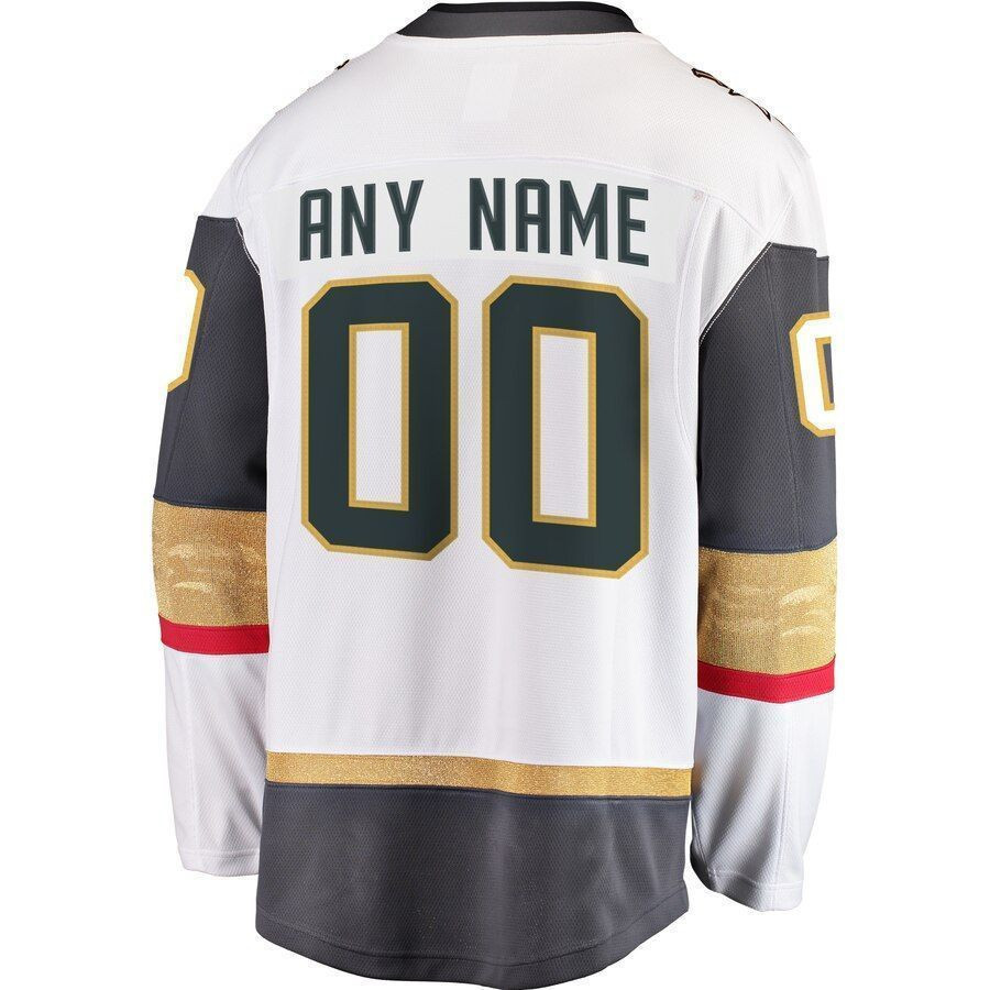 Vegas Golden Knights Away Breakaway Custom Jersey - White