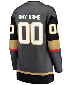 Vegas Golden Knights Women's Home Breakaway Custom Jersey - Black